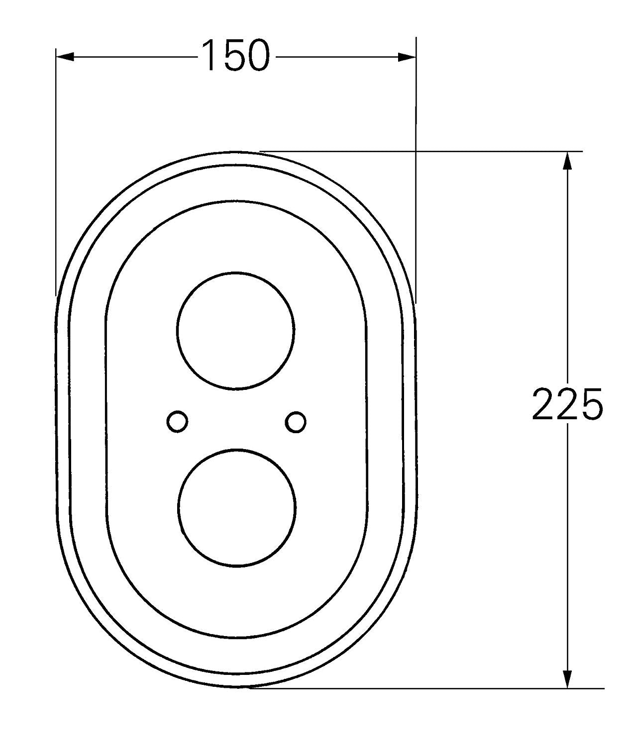 Grohe 47188 Wallplate For Auto 2000