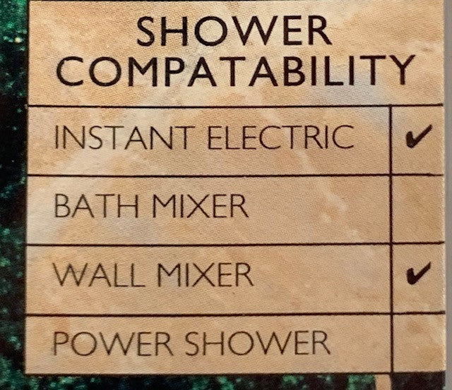MX QAJ Vogue Multispray, Chrome colour, electric shower handset