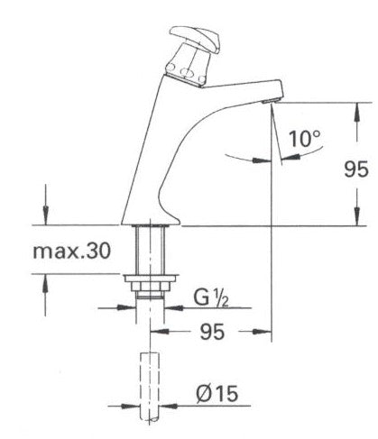 Grohe 18788 Trecorn Sink Taps Pair