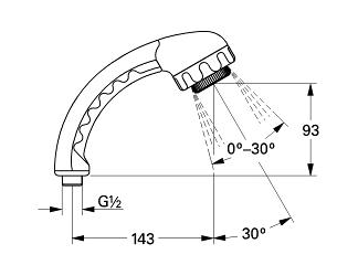 Grohe 28055L Exquisit Handshower