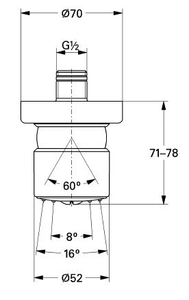 Grohe 28198 Relexa Plus Sideshower