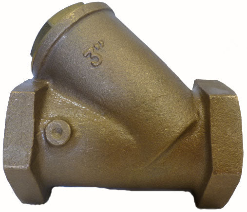 3" f x f Bronze Water Y Strainer