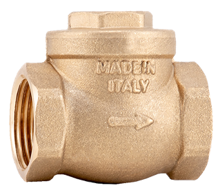 1 1/2" Brass Horizontal Swing/Flap Check valve