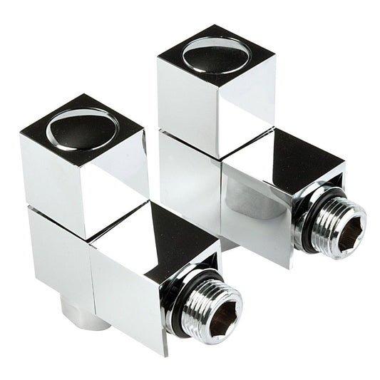 Inta 1030CP Square Chrome Radiator Valves