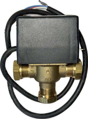 MUT 22mm 3 Port Mid position motorised valve
