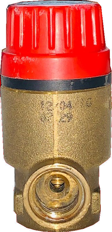 Orkli 17004-00 1/2" F X F Safety/Pressure Relief valve 3 Bar with Gauge Port